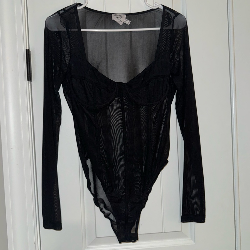 Princess Polly Mesh Long-sleeve Body Suit
